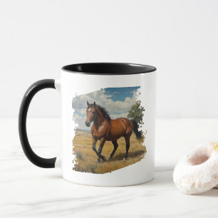 Caneca Foto Personalizada de Cavalo Moderna e Tendência p