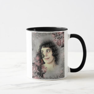 Caneca Foto personalizada de chave antiga e Rosas