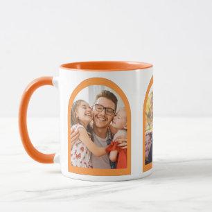 Caneca Foto Personalizada de Memórias Geométricas de Arch