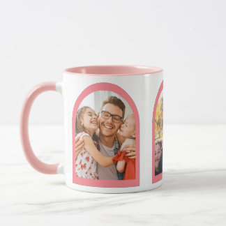 Caneca Foto Personalizada de Memórias Geométricas de Arch