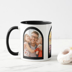Caneca Foto Personalizada de Memórias Geométricas de Arch