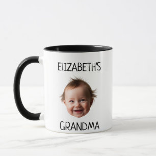 Caneca Foto personalizada de rosto de bebê bonitinho Foto