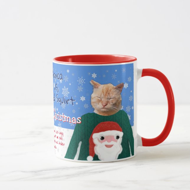 Caneca Foto personalizada de seus gatos em suéteres de Na (Direita)