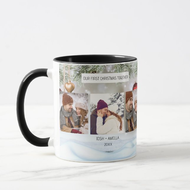 Caneca Foto personalizada do Casal de casamento (Esquerda)
