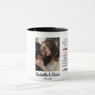 Caneca Foto personalizada do Casal gráfico