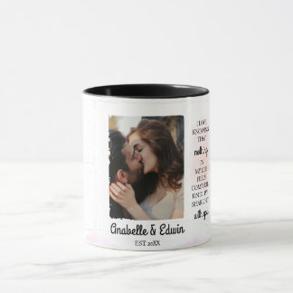 Caneca Foto personalizada do Casal gráfico