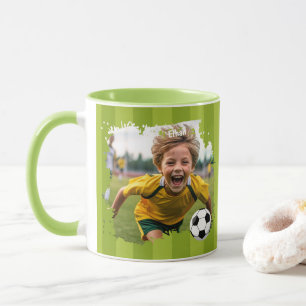 Caneca Foto personalizada do futebol - Nome e imagem pers