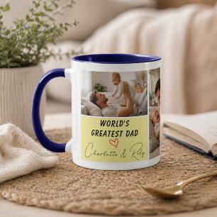 Caneca Foto Personalizada do Melhor Pai do Mundo Dia do