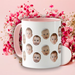 Caneca Foto personalizada do rosto do bebê