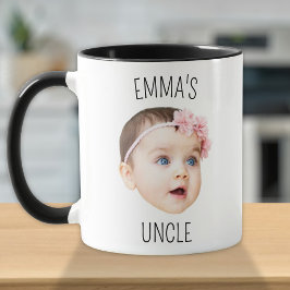 Caneca Foto Personalizada Do Rosto Do Bebê Para O Novo Ti