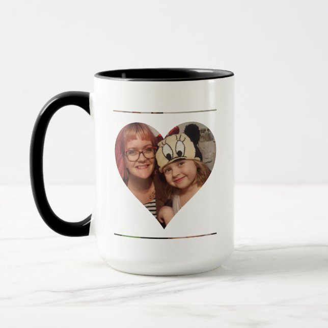 Caneca Foto personalizada e mensagem para a mãe (Esquerda)