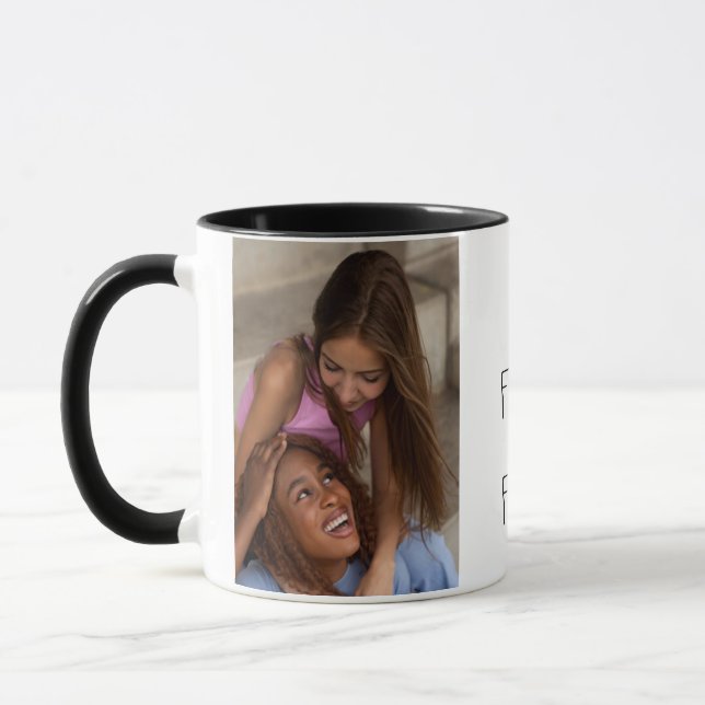 Caneca Foto personalizada: melhores amigos para sempre, B (Esquerda)