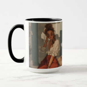 Caneca Foto Personalizada Moderna Elegante Criar Você Mes