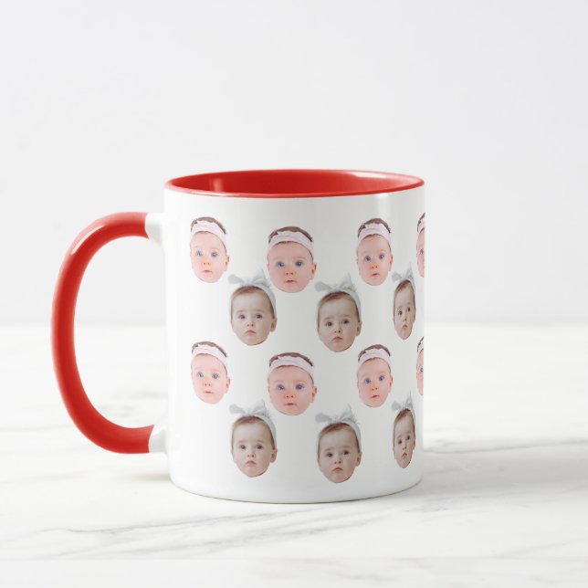 Caneca Foto personalizada, personalizada, Pai Mãe (Esquerda)