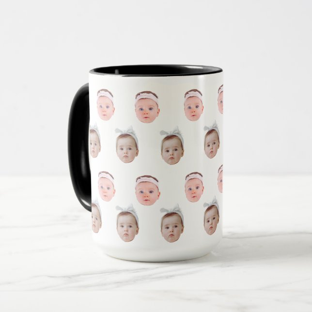 Caneca Foto personalizada, personalizada, Pai Mãe (Frente Esquerda)