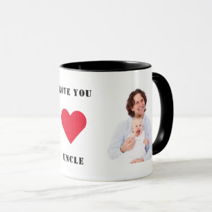 Caneca Foto personalizada personalizada que te ama tio
