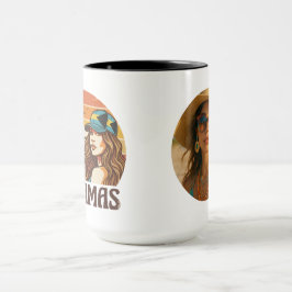 Caneca Foto Personalizada Retro Praias Tropicais das Baha