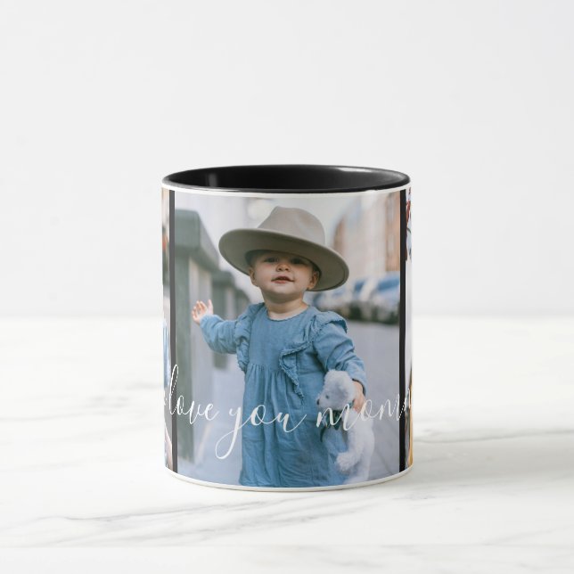 Caneca Foto Personalizada Três Que Amo Você Mamãe Mug (Centro)