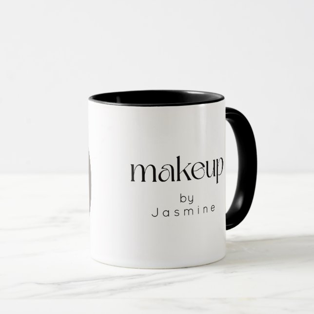Caneca Foto Preto E Branco MUA  Elegante Café  (Frente Esquerda)
