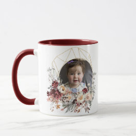 Caneca Foto Romântica Floral