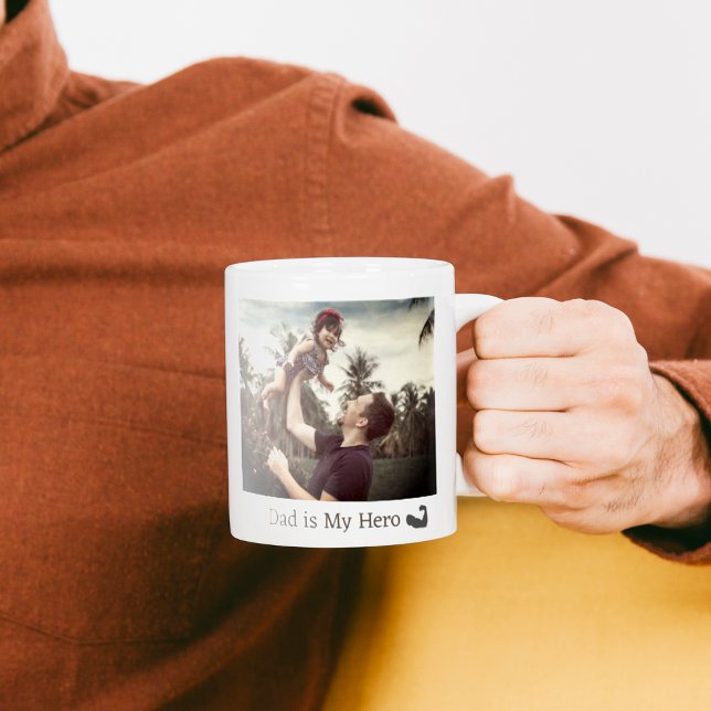 Caneca Foto simples de Dia de os pais Coffee Mug (Simple Father's Day photo Coffee Mug
)