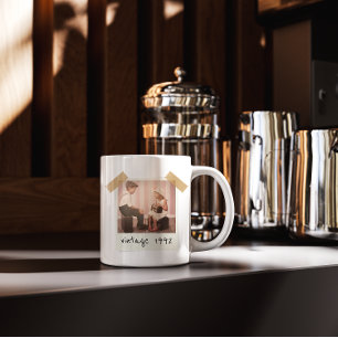 Caneca Foto Vintage Personalizada E Ano De Aniversário Cu