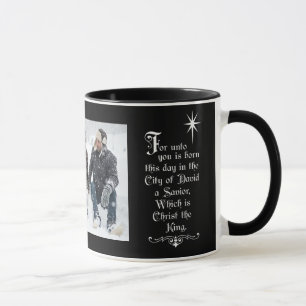 Caneca Fotografia Bíblia de Natal Verse Luke 2:11
