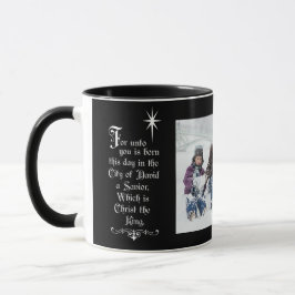 Caneca Fotografia Bíblia de Natal Verse Luke 2:11