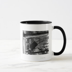 Caneca Fotografia da opinião da cabine do lago diamond,
