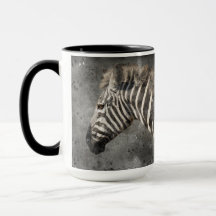 Fotografia de Vida Selvagem de Zebra em Aquarela M