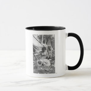 Caneca Fotografia do Alasca dos sapatos de neve do fazer