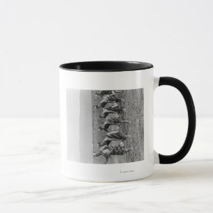 Caneca Fotografia maori da dança de guerra