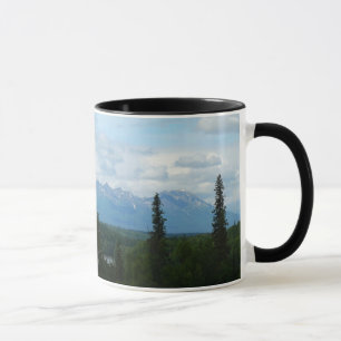 Caneca Fotografia Panorâmica do Alaskan Mountain Range
