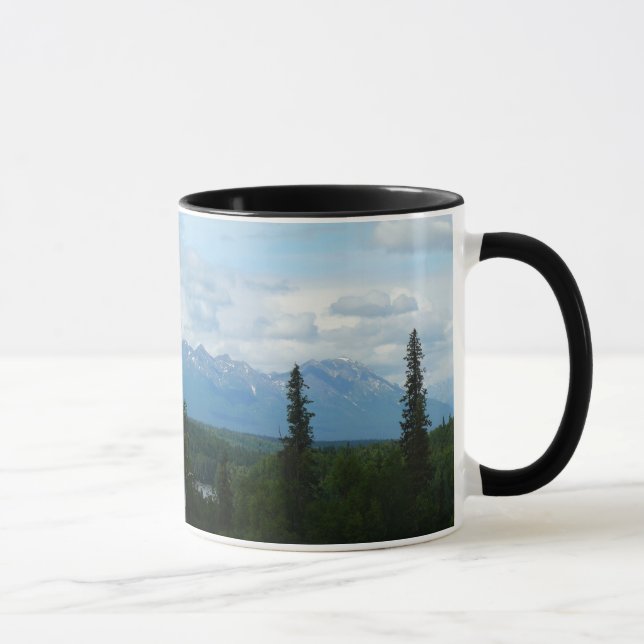 Caneca Fotografia Panorâmica do Alaskan Mountain Range (Direita)