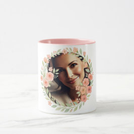 Caneca Fotografia Personalizada - Dia de as mães Feliz, M