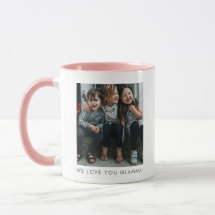 Caneca Fotografia Personalizada Eu Amo Você GLAMMA Avó Si