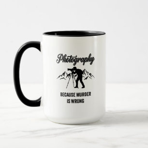 Caneca Fotografia Porque Assassinato é Errado — Presente