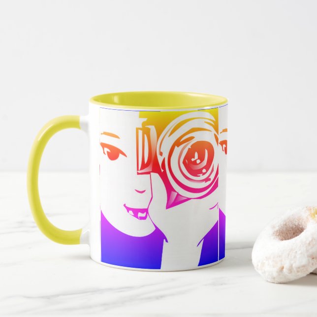 Caneca Fotógrafo Colorido (Com Donut)