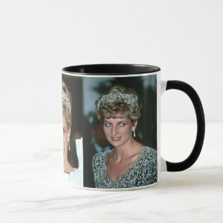 Caneca Fotos da princesa Diana Tiara 3x de HRH
