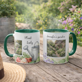 Caneca Fotos do jardim pessoal da senhora das plantas jar