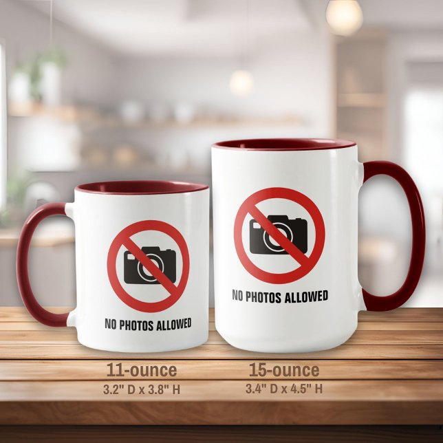 Caneca Fotos Não Permitidas (Criador carregado)