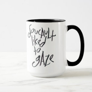 Caneca Foucault gostou de olhar