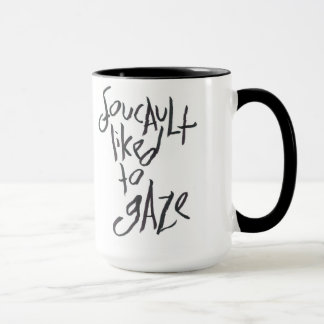 Caneca Foucault gostou de olhar