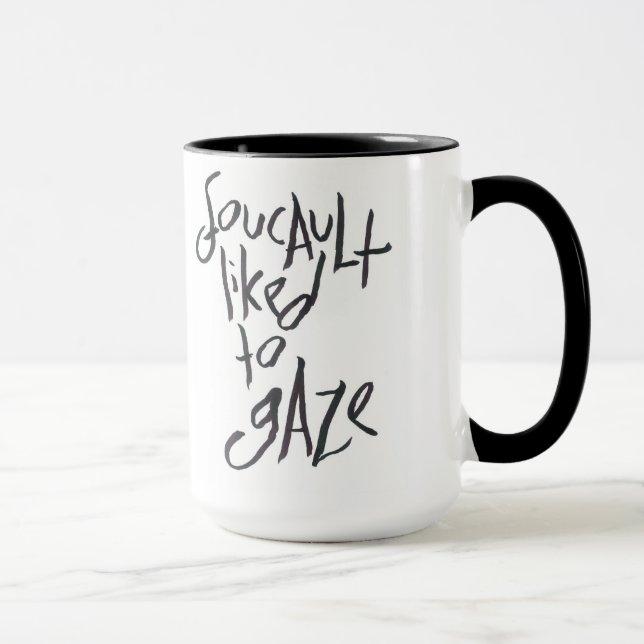 Caneca Foucault gostou de olhar (Direita)