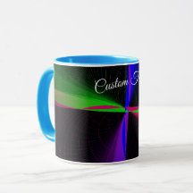 Four-Way Geometric Wave Coffee Mug