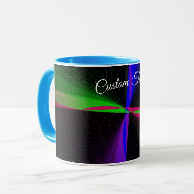Caneca Four-Way Geometric Wave Coffee Mug (Frente Esquerda)