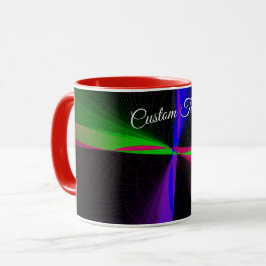 Caneca Four-Way Geometric Wave Coffee Mug