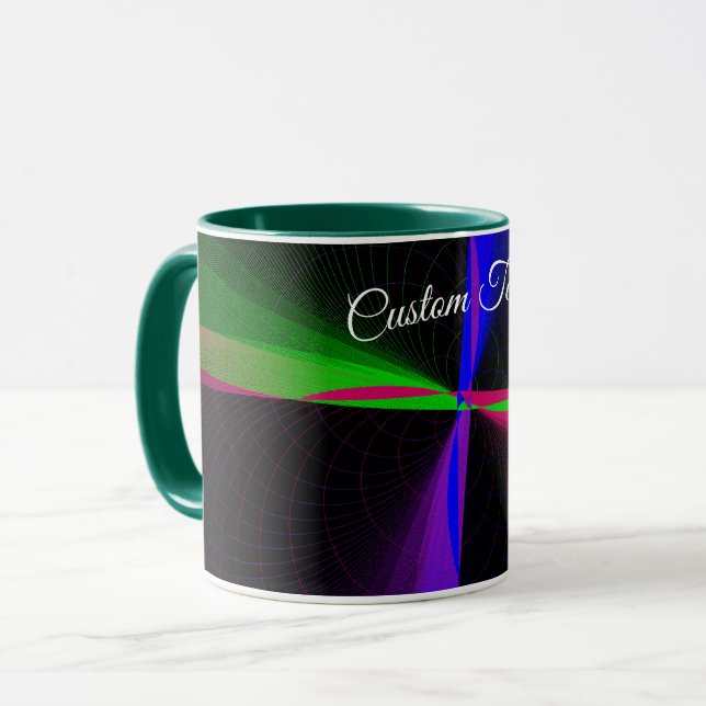 Caneca Four-Way Geometric Wave Coffee Mug (Frente Esquerda)