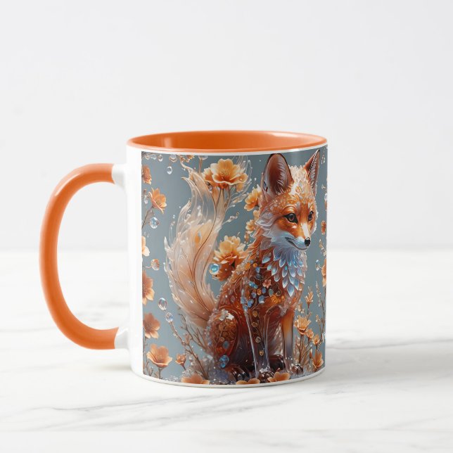 Caneca Fox de Vidro Vermelho Fantasy (Esquerda)