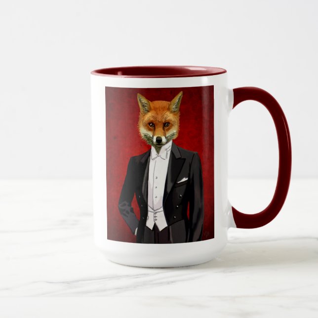 Caneca Fox Em Fato De Noite, Retrato (Direita)